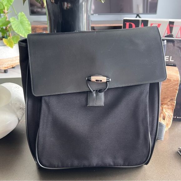 MONTBLANC Authentic Meisterstuck Black Fabric & Leather Messenger Cross Bag - Picture 1 of 16